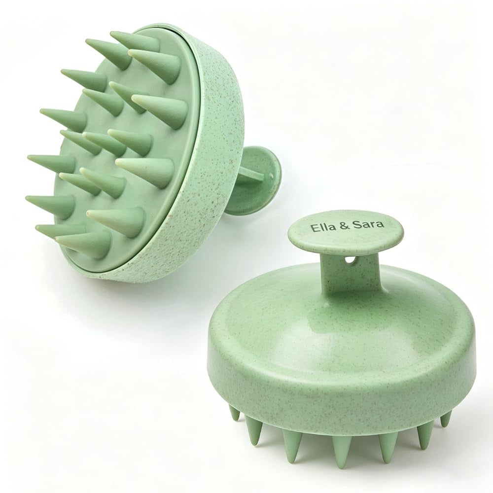 Scalp Massager Exfoliator Brush Set for Hair Care and Stimulating Blood Flow