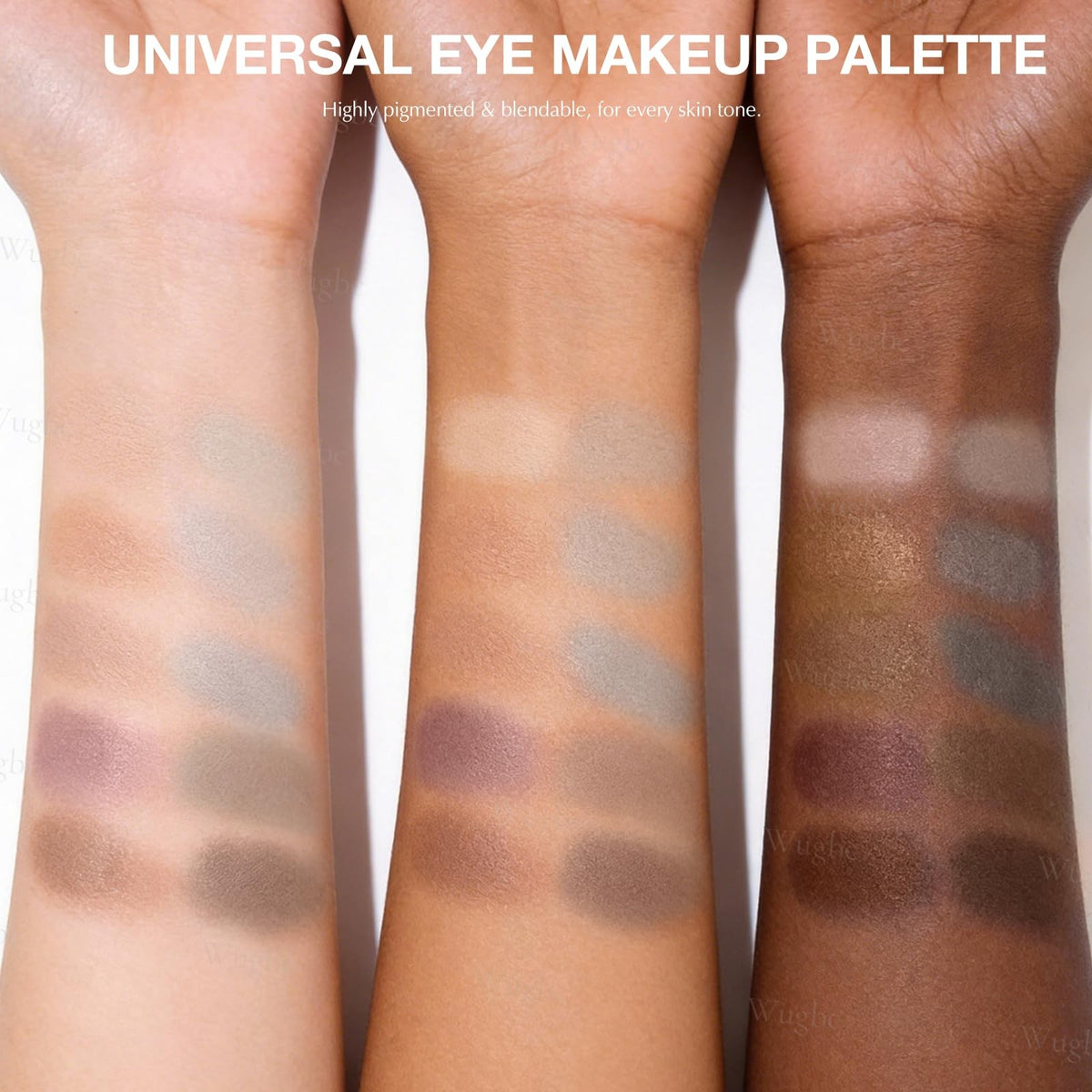 Matte Eyeshadow Palette - Neutral Taupe Mauve Grey Brown 10 Colors