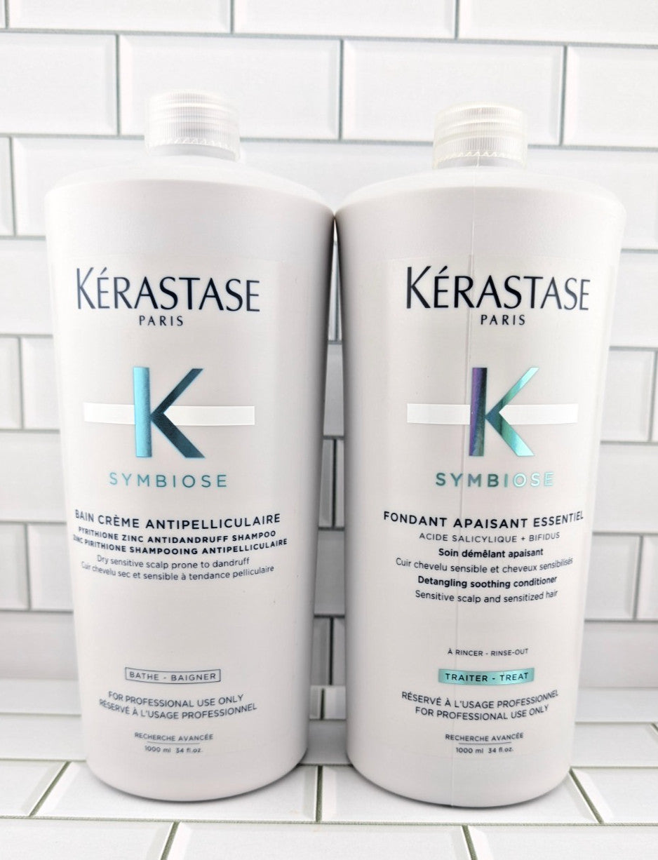 Kerastase Symbiose Dandruff Shampoo & Detangling Conditioner Set 34 fl oz