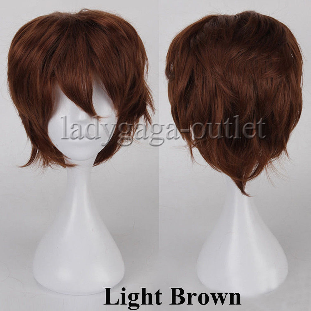 Unisex Short Pixie Wig for Cosplay and Costume Parties - Synthetic Hair