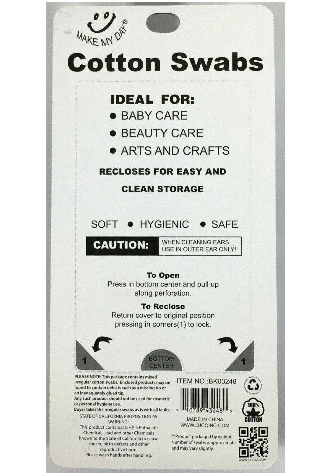 Wooden Cotton Swabs 800 Pcs - Soft Hygienic Multi-Purpose Applicators