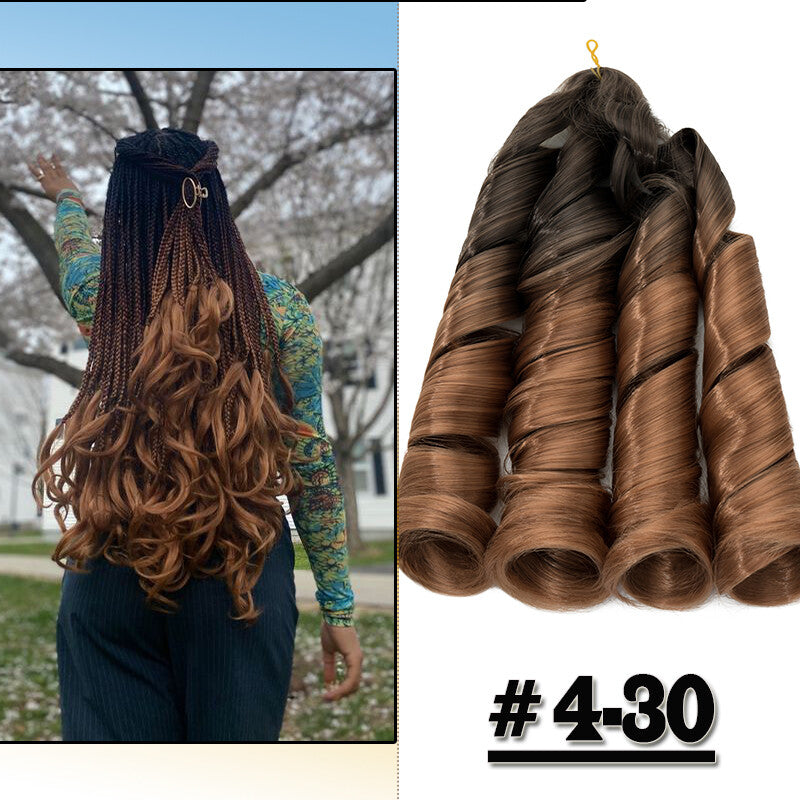 Curly Braiding Hair 24" Wave French Curls Synthetic Extensions