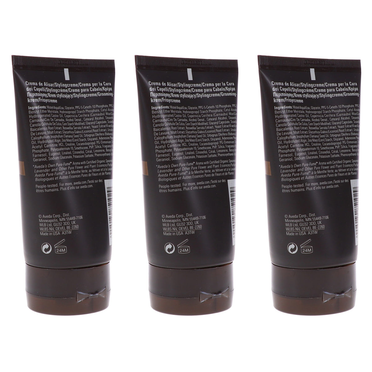 Men's Grooming Cream with Natural Scent - Medium Hold, 4.2 oz, 3 Pack