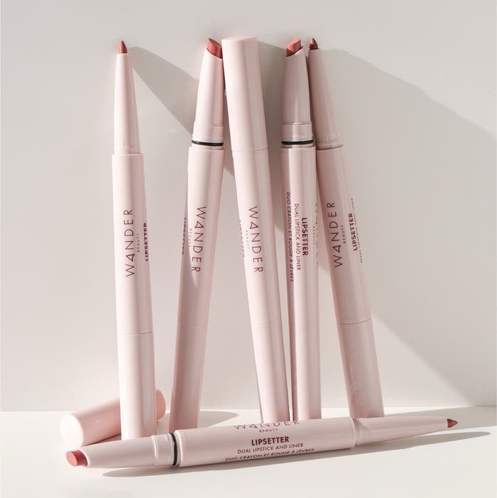 Dual Lipstick & Lip Liner Set - On the Mauve - Cream Finish, Travel Friendly