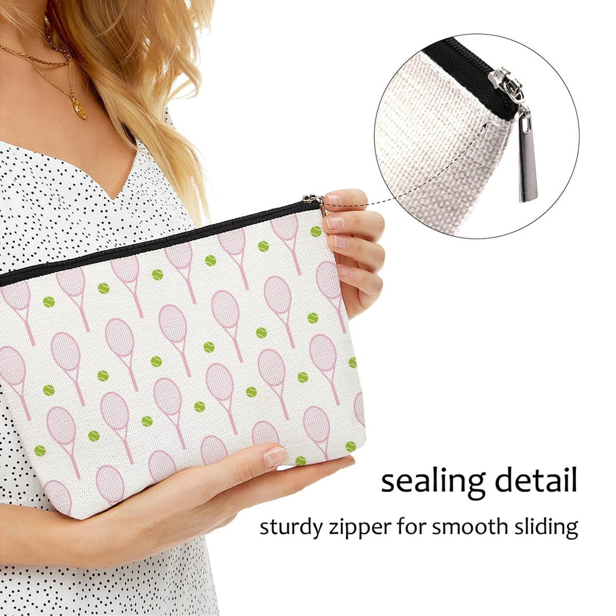 Inspirational Makeup Bag - Waterproof Cosmetic Toiletry Organizer, 9x7 Inches
