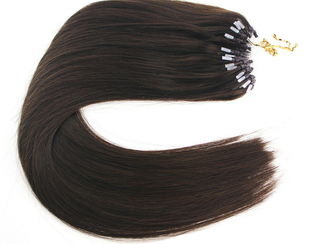 Micro Loop Hair Extensions - Real Human Hair Beads & Link Remy Russian Hair