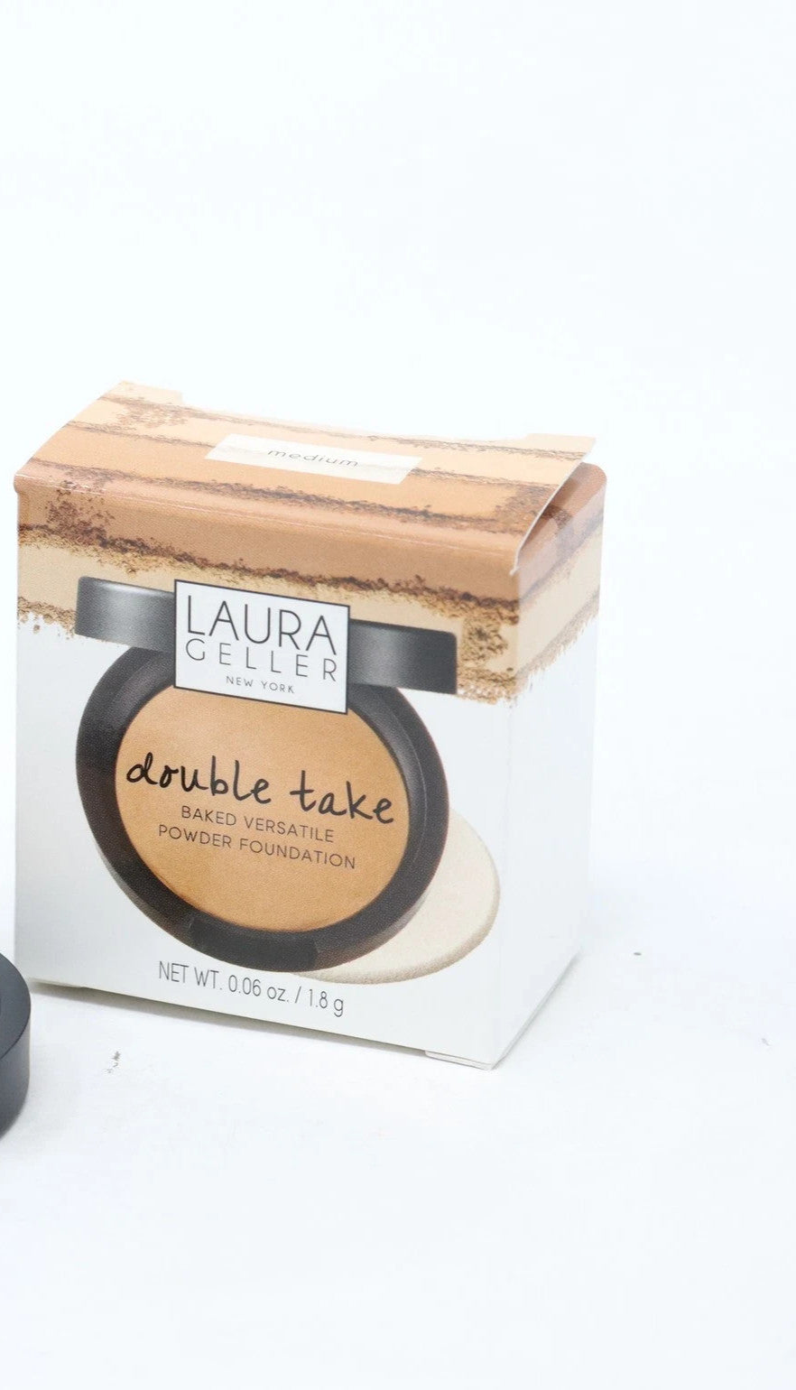 Laura Geller Double Take Powder Foundation - Medium Travel Size 0.06 oz