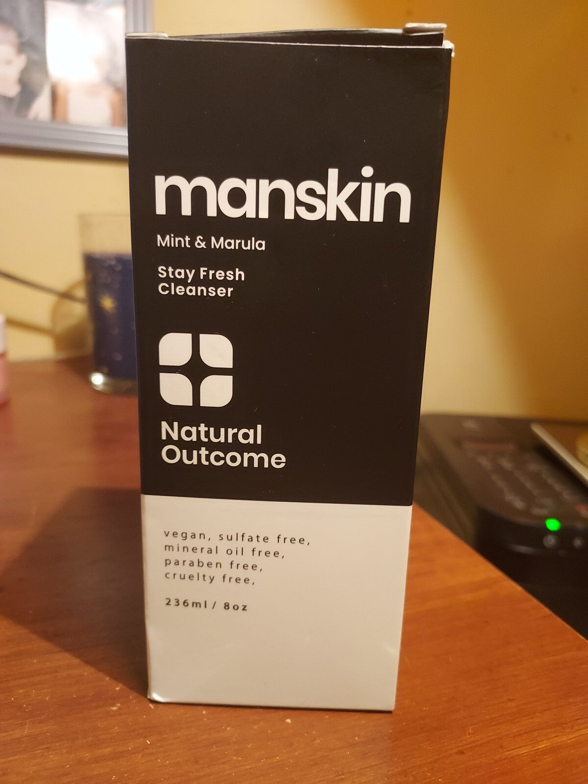 Natural Outcome Manskin Mint & Marula Facial Cleanser 8 oz - Stay Fresh & Clear