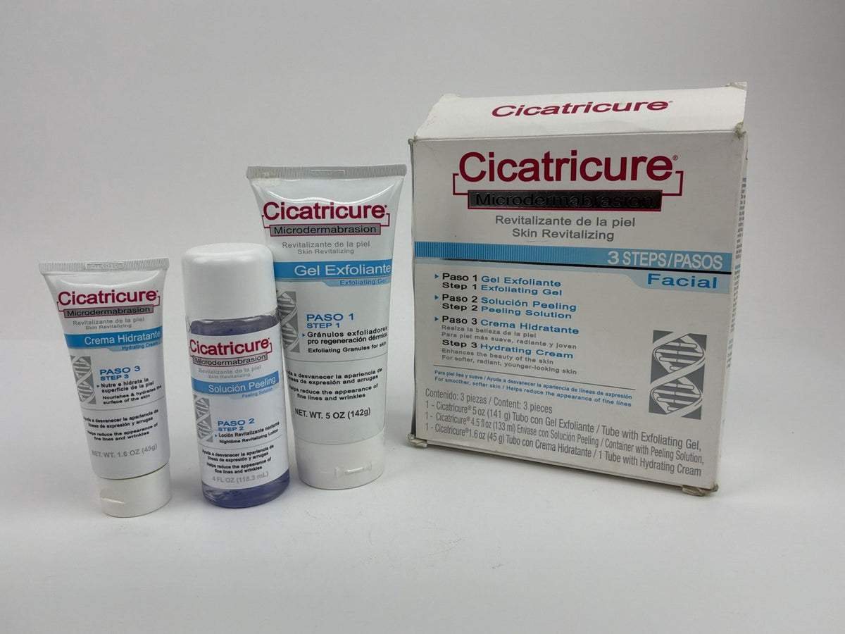 Microdermabrasion Facial Kit - 3 Step Skin Revitalizing System