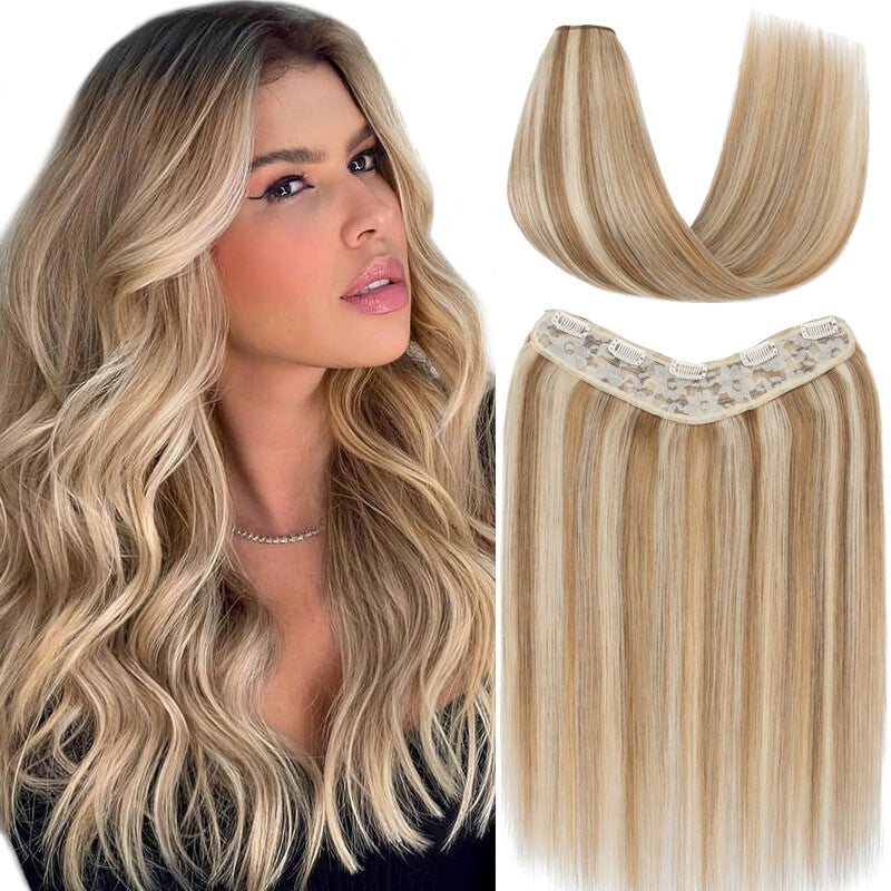 Full Head Clip-In Human Hair Extensions Thick Weft 100g - Multiple Colors & Lengths