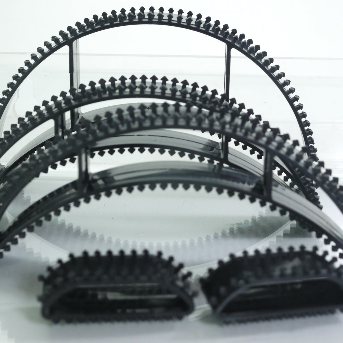 5 Pcs Bumpits Big Happie Hair Volumizing Inserts Pump Set IN BLACK,