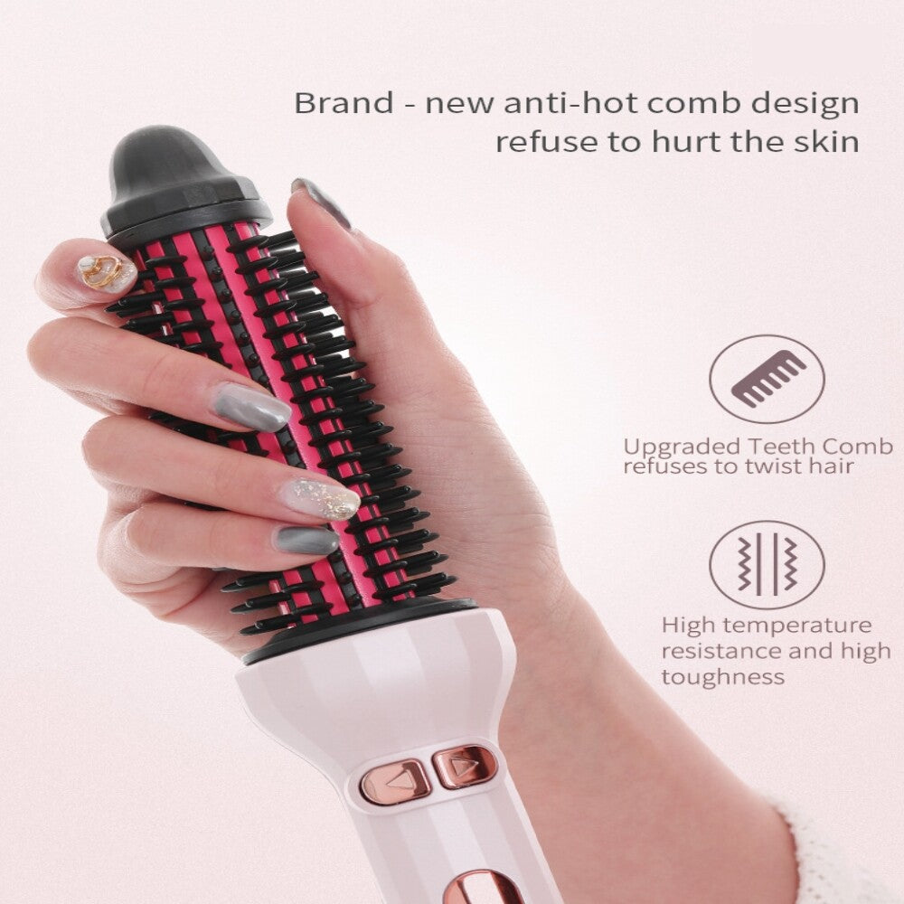 Electric Automatic Rotating Hair Straightener Curler Brush Heat Styling Comb