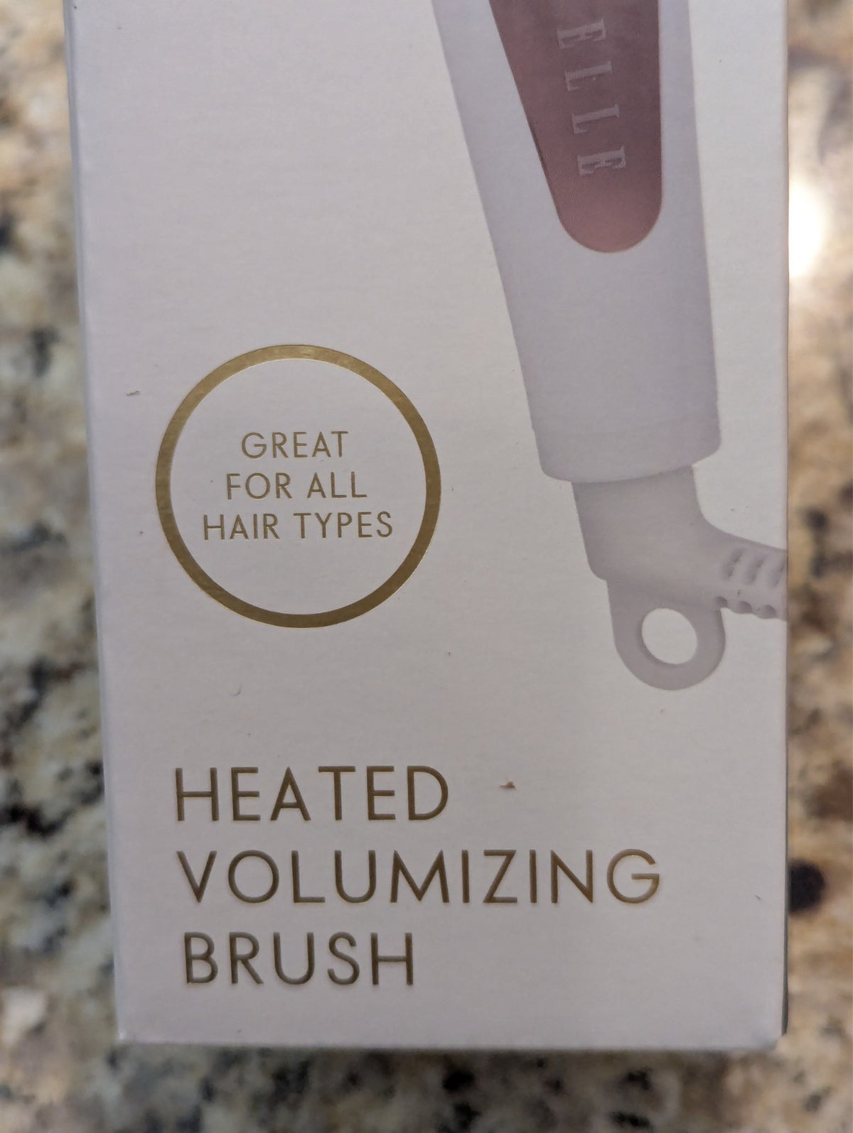 Elle Heated Volumizing Hair Brush with Dual Temperature Settings - White