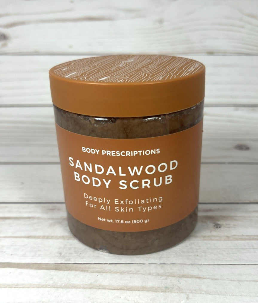 Body Prescriptions Sandalwood Scrub Deeply Exfoliating 17.6oz (2pk)