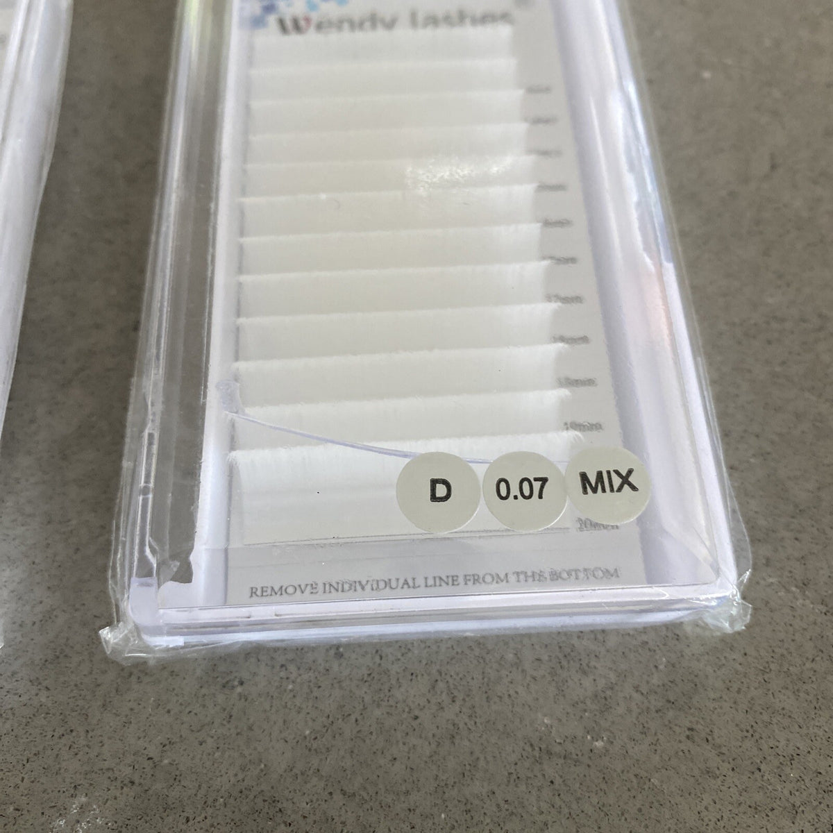 Eyelash Extensions 2 Pack | 0.07 D Mix White False Lashes for Lash Enhancing