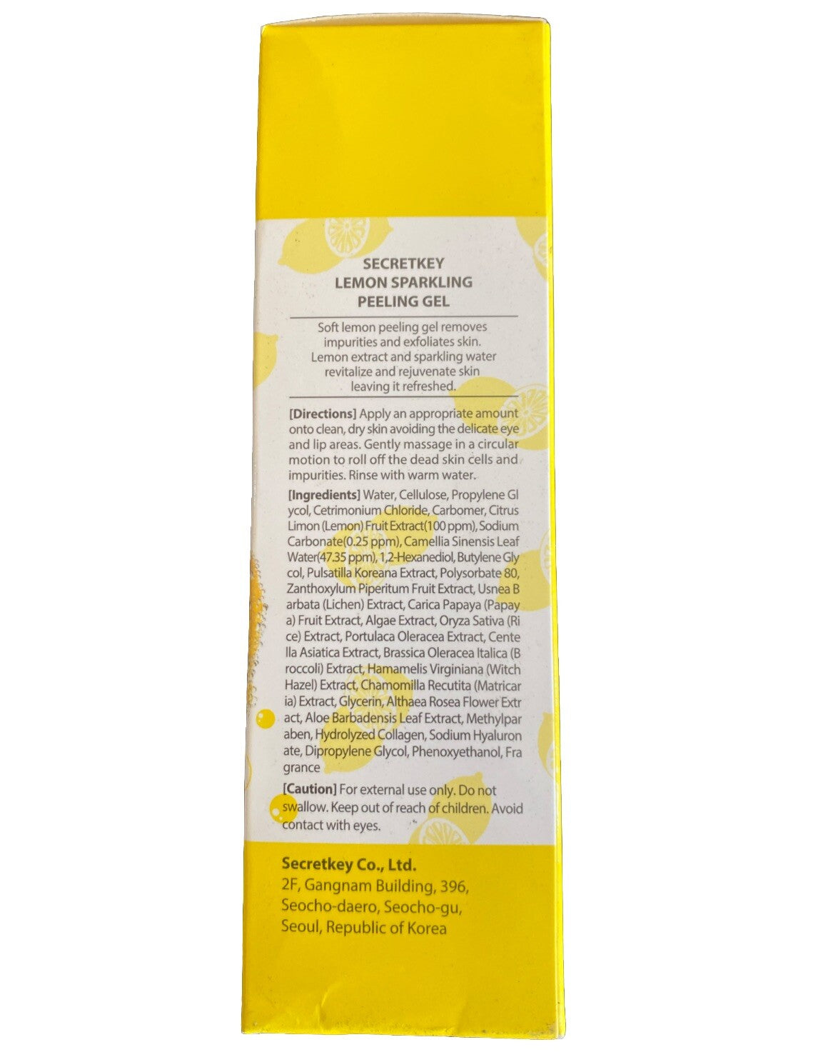 ( 2 of packs )SECRET KEY Lemon Sparkling Peeling Gel 120ml / 4.05 fl