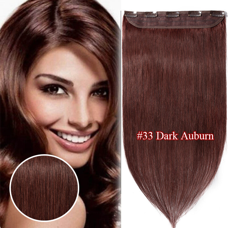 Invisible Wavy Clip-In Hair Extensions - Remy Human Hair, Half Head