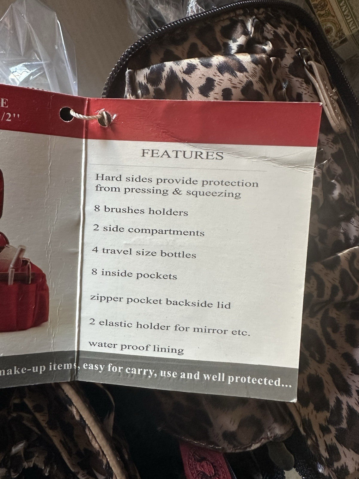 Angelina's Palace Cosmetic Case - Travel Makeup Organizer, Missing Bottles