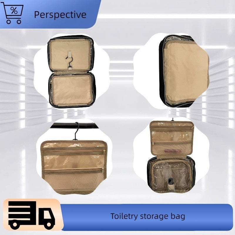 Large Capacity Travel Toiletry Bag with Wet Dry Separation - Portable Organizer