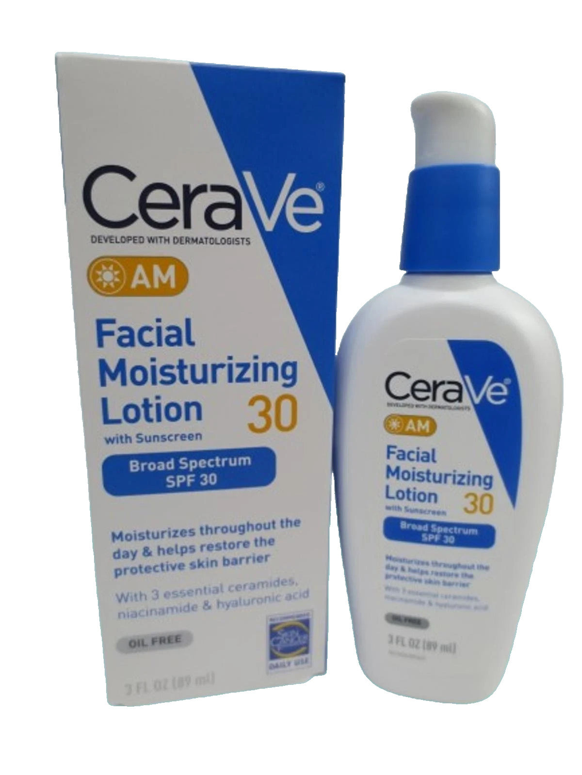 AM Facial Moisturizing Lotion with Sunscreen SPF 30 - Set of 3