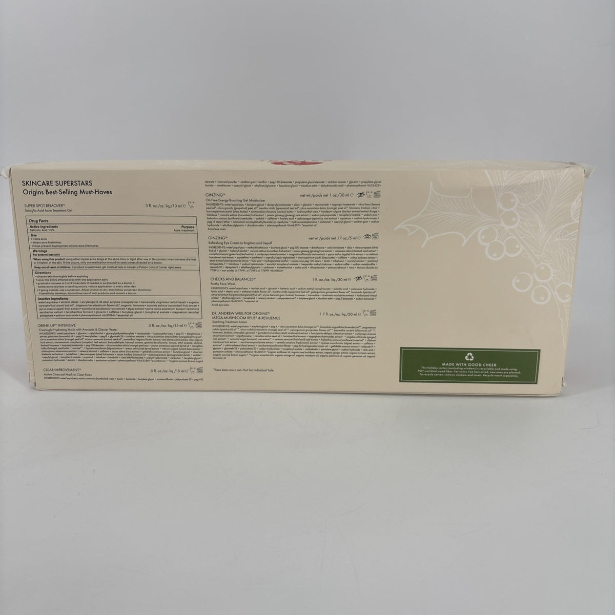 Origins Skincare Gift Set - 7-Piece Skincare Collection for Radiance