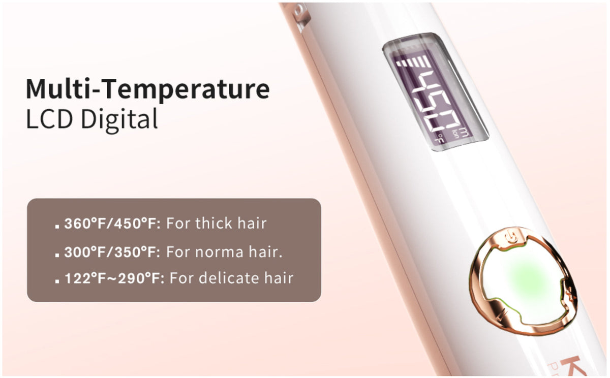 1.25 Inch Curling Wand with Ceramic Coating & Nano Titanium – Fast Heating Hair Curler