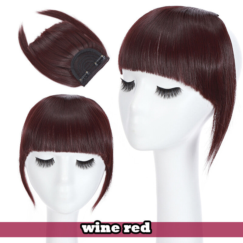 Clip-In Thin Neat Bangs Hairpiece for Front Fringe Hair Extensions
