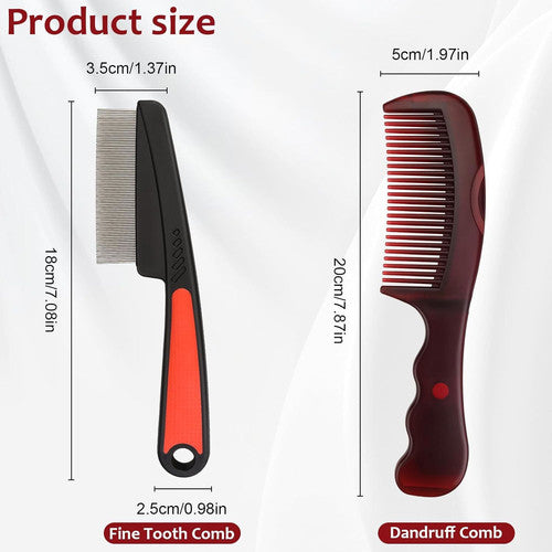Detox Scalp Comb Set - Dandruff Removal & Scalp Massager for Men Women Kids