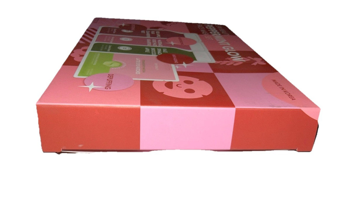 Peppermint Glow Face Mask Set with Eye Patches - Vegan, Korean Skincare