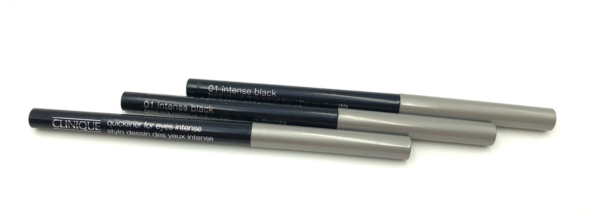 3 Pack Eye Liner Pencil - Intense Black, Waterproof, Travel Size