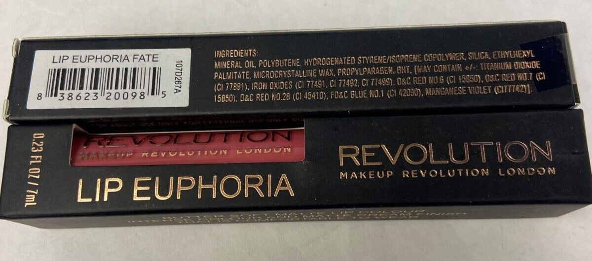 Lip Gloss Twin Pack - Revolution Lip Euphoria Fate 0.23 fl oz / 7 ml