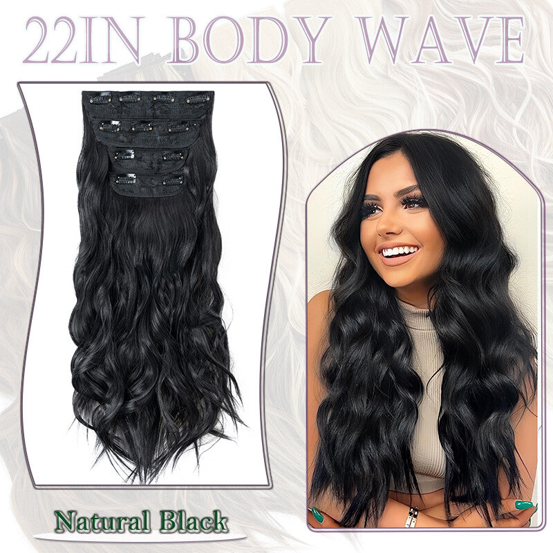 Double Weft Clip-In Human Hair Extensions Full Head - Multiple Colors & Lengths