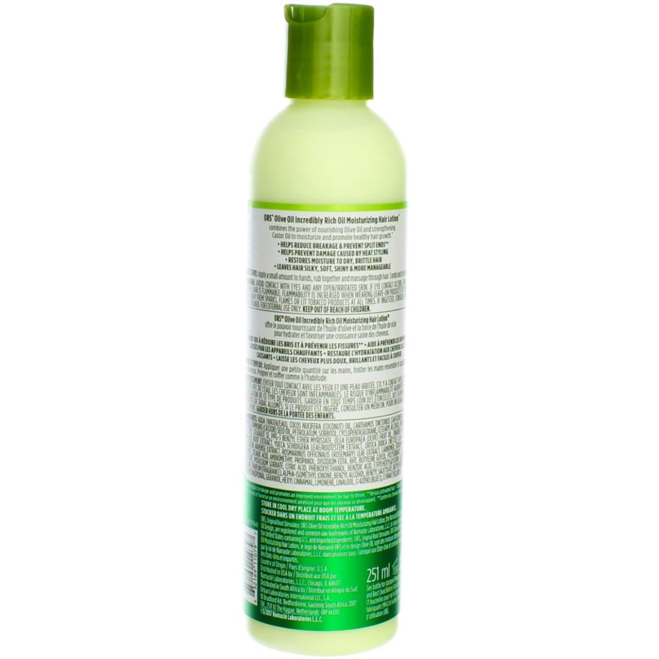 Olive Oil Hair Lotion with Castor Oil - Moisturizing Hair Protectant, 8.5 fl oz