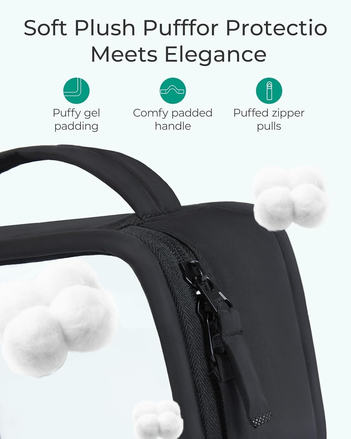 Water-Resistant TSA Makeup and Toiletry Bag with Clear PVC Panel