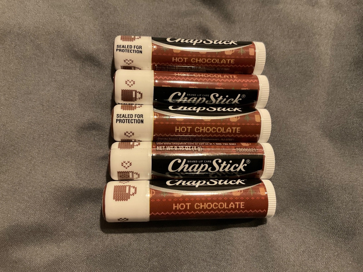 5 Pack Sealed Hot Chocolate Lip Balm Tubes - Moisturizing 0.15 Oz