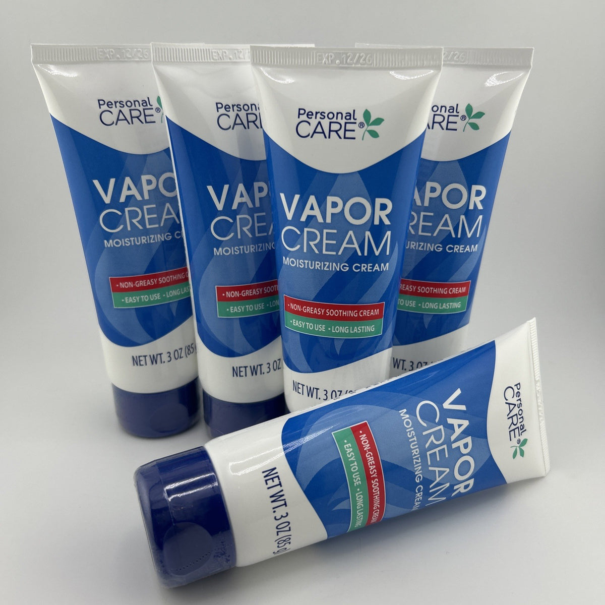 Vapor Cream 5-Pack, Soothing & Moisturizing, 3oz Each