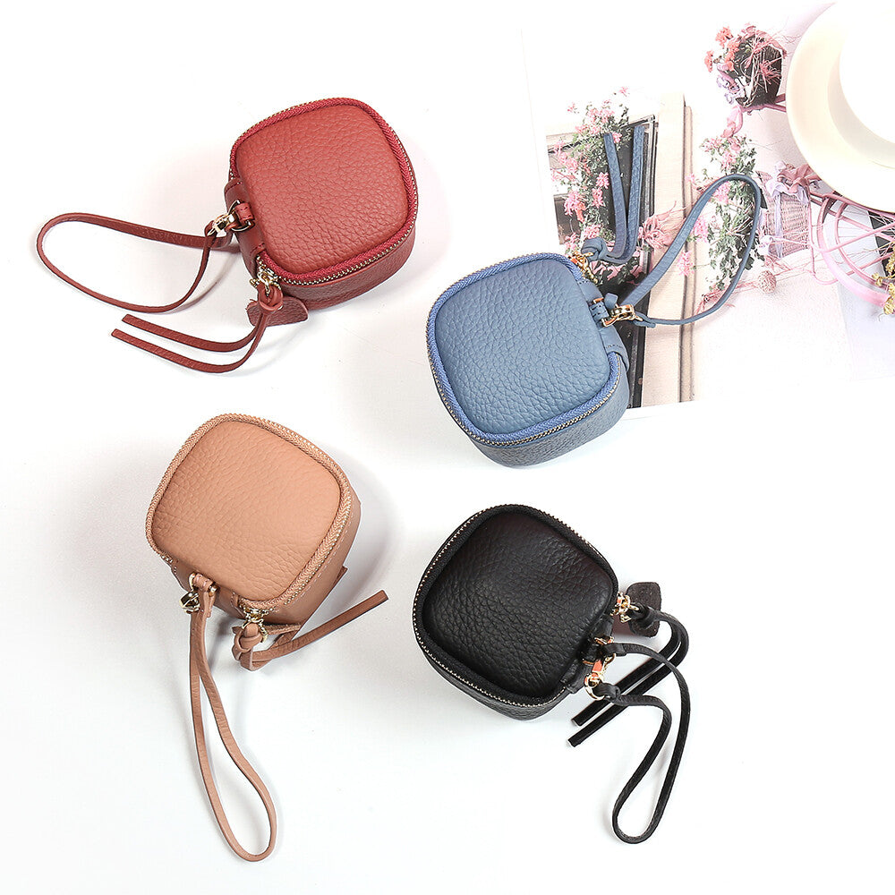 Women Makeup Bag Coin Purse Cosmetic Tote Mini Lipstick Holder Leather Wallet
