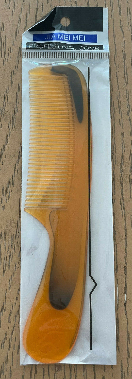 Professional Plastic Hair Comb 6.25 Inch Orange Haircare Tool