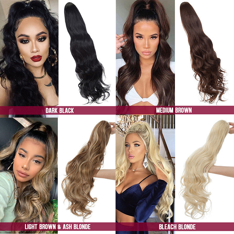 200g Thick Large Drawstring Ponytail Clip-In Hair Extension for Full Head
