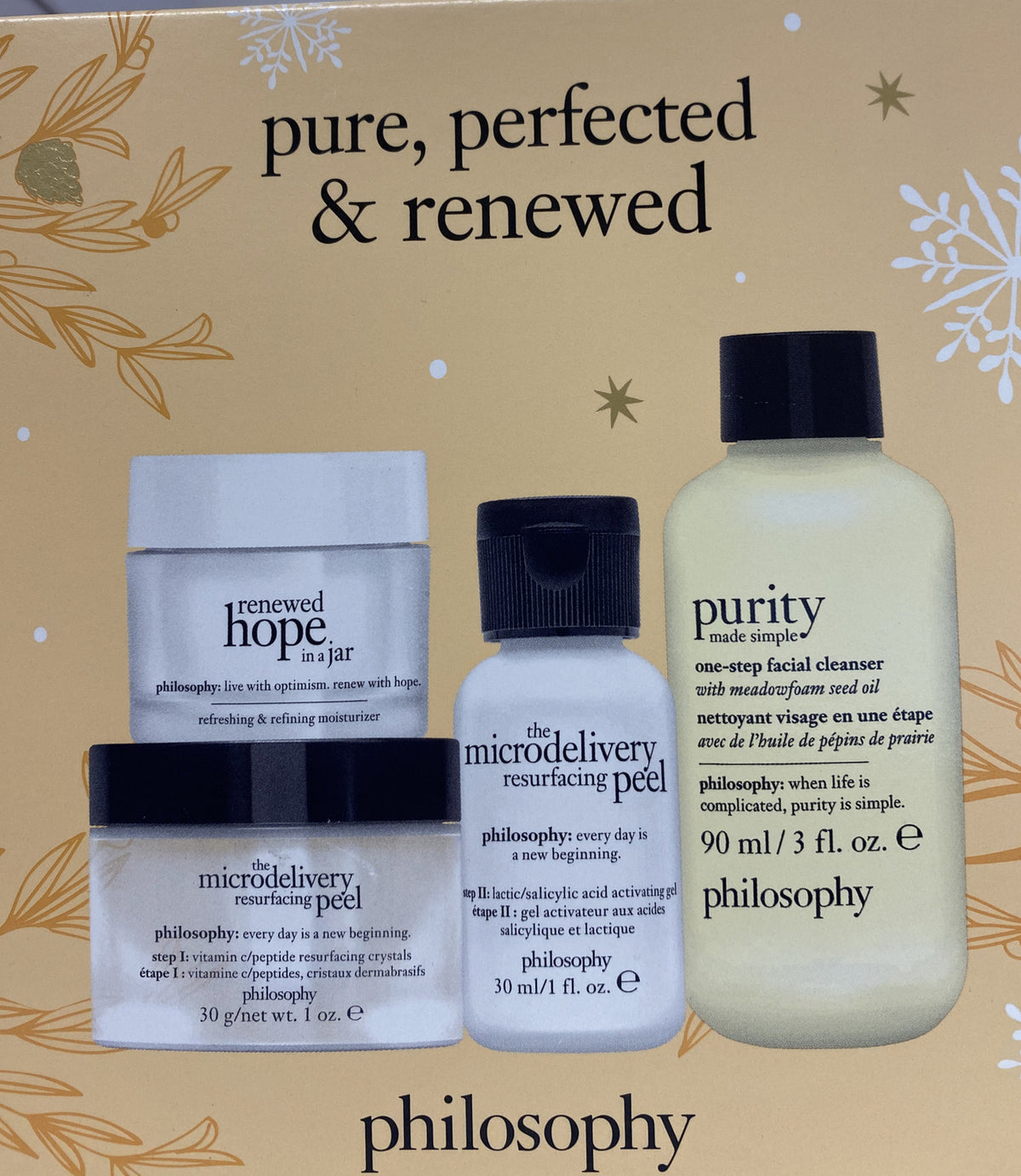 Philosophy Purity Made Simple Cleanser & Microdelivery Peel Set - Facial Skincare Kit