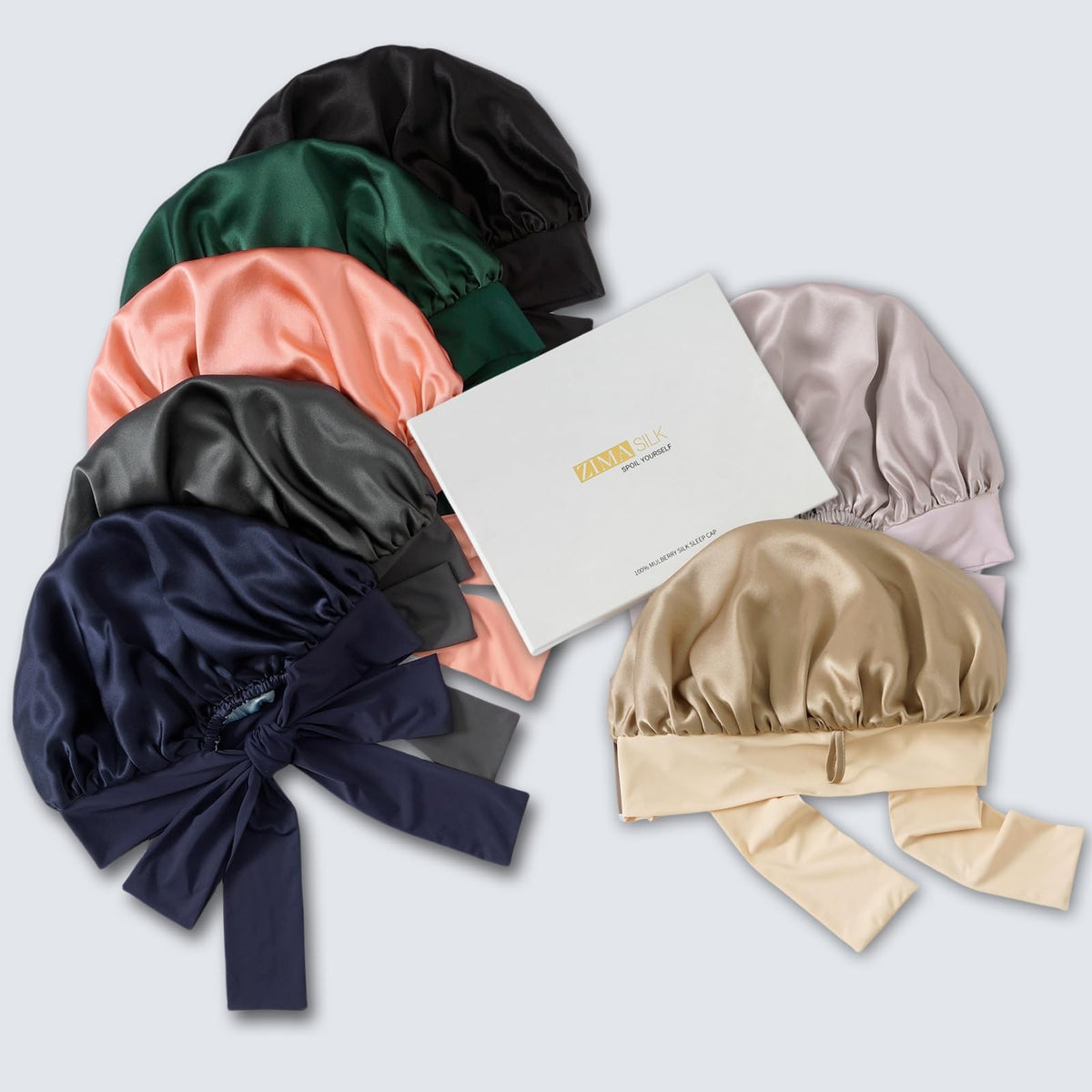 ZIMASILK 100% Mulberry Silk Bonnet for Sleeping Women Long One Size,