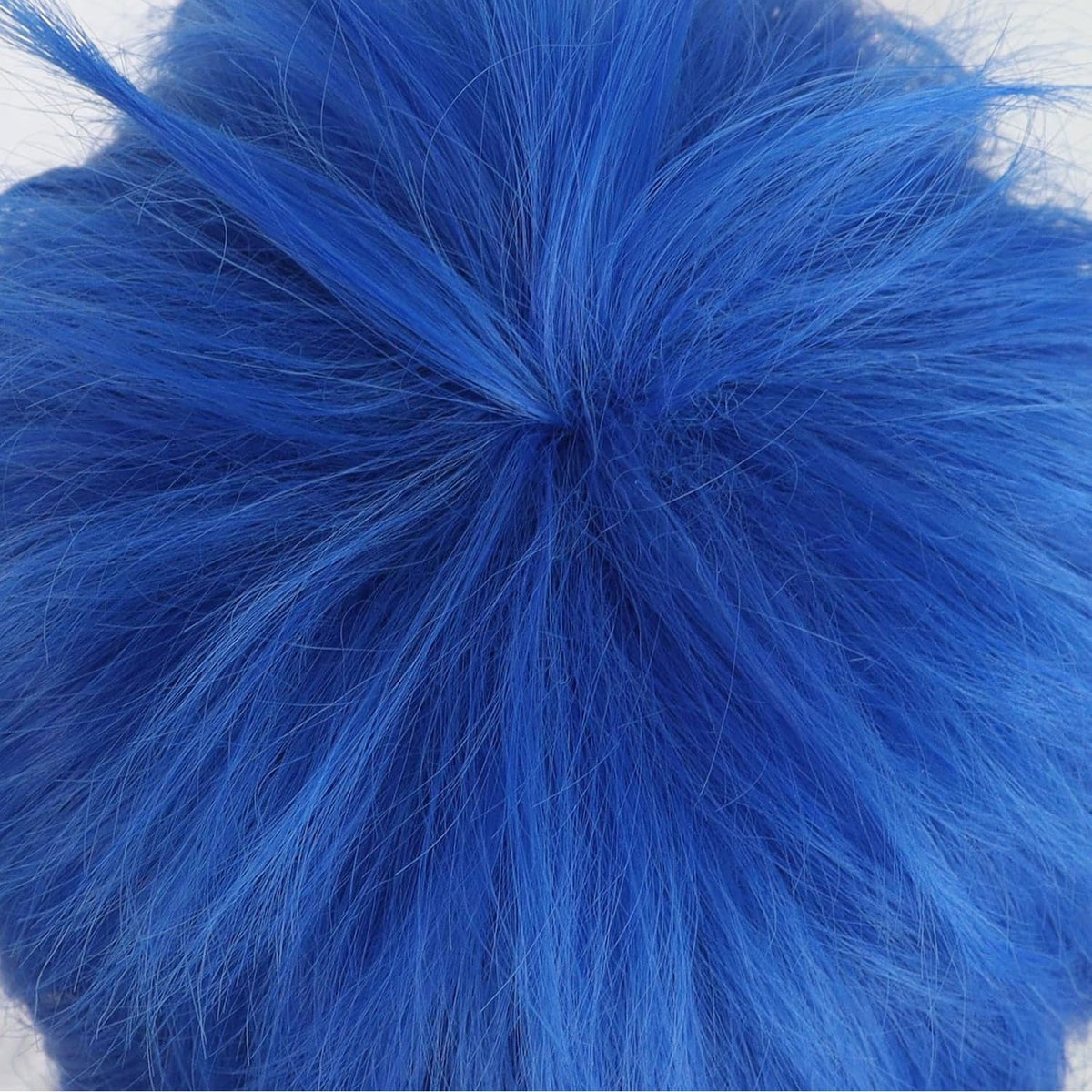 Blue Anime Cosplay Wig Set with Cap & Eyelashes - Short Spiky Style