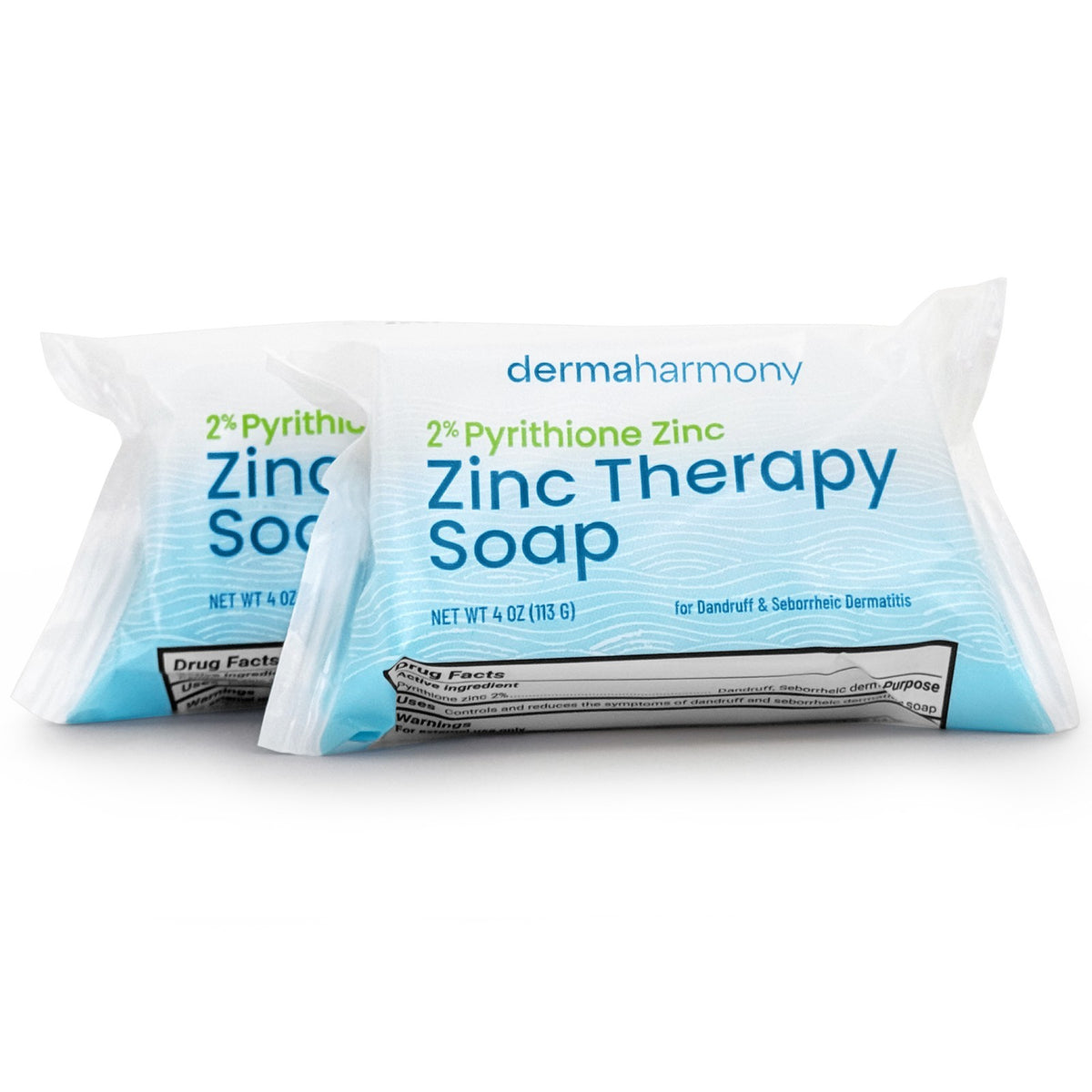 2% Pyrithione Zinc Bar Soap 4 oz - 2 Bars