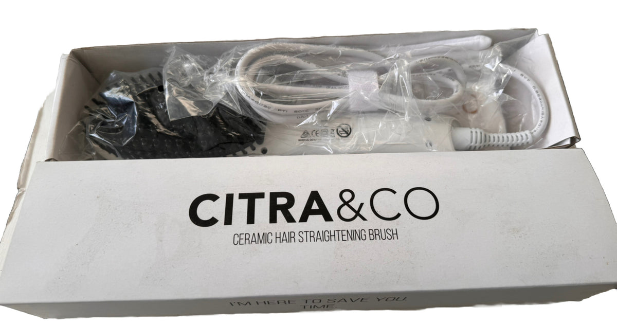 Ceramic Hair Straightening Brush - Citra & Co Hair Styling Tool