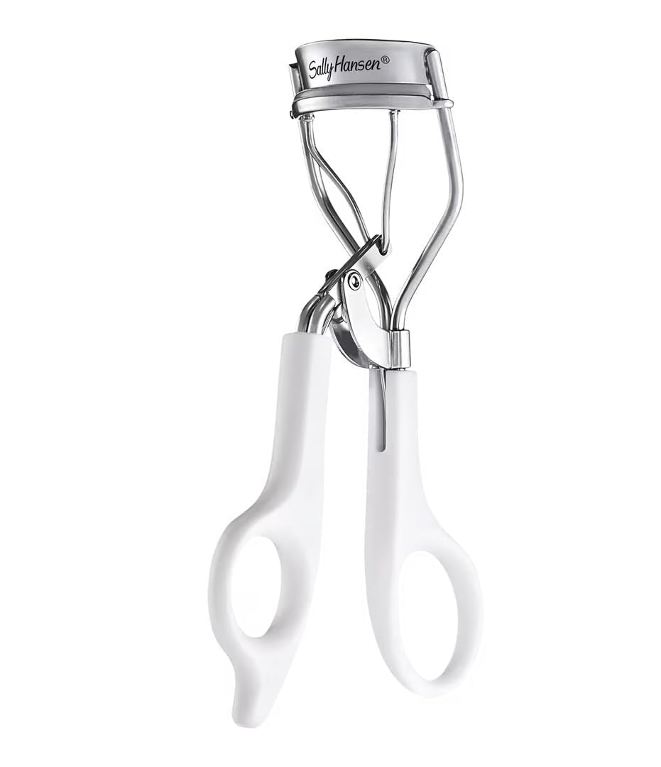 Eyelash Curler Set - Precision Metal Eyelash Curlers with Refill Pads, White