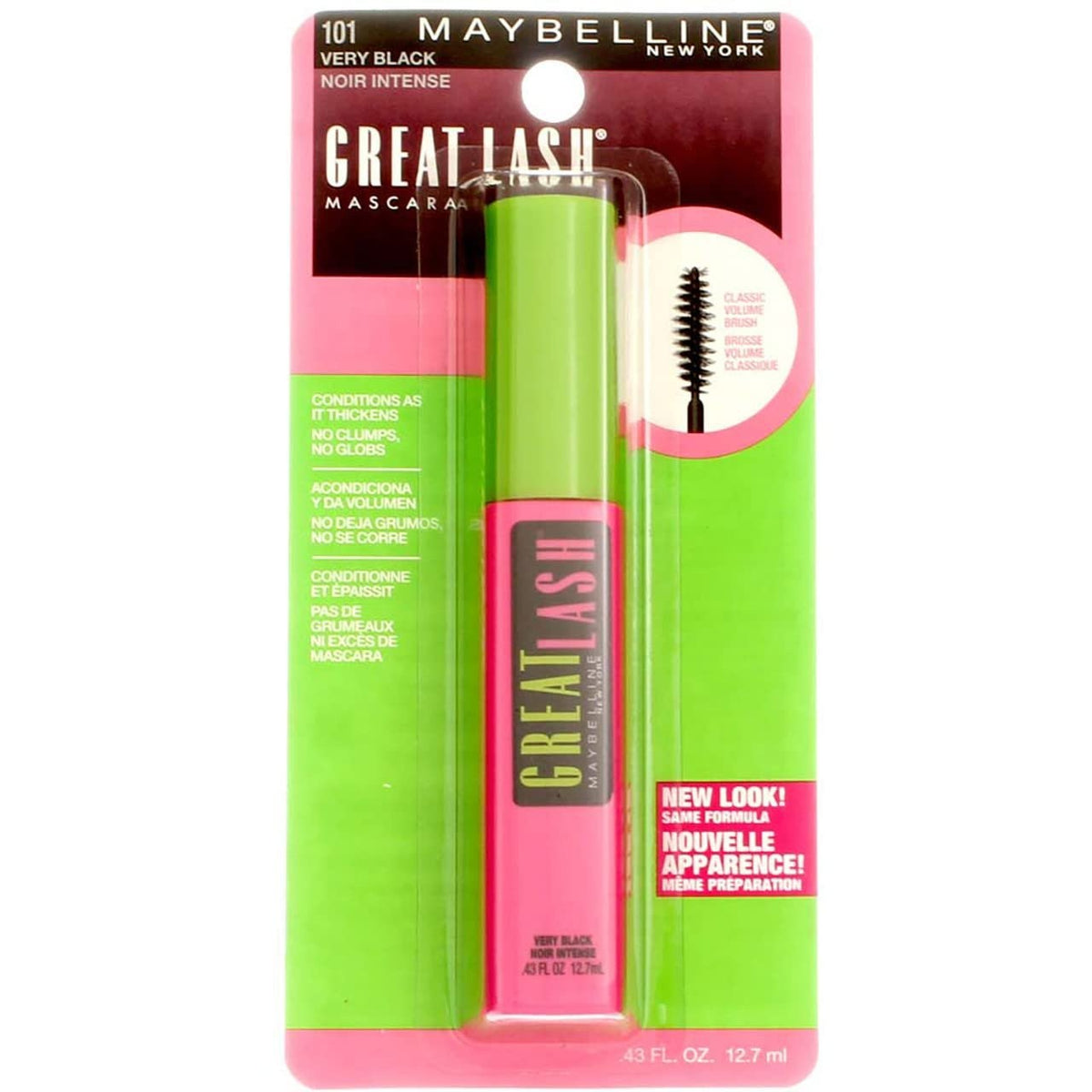Maybelline Great Lash Washable Mascara - Very Black, Buildable, Voluminous Lashes