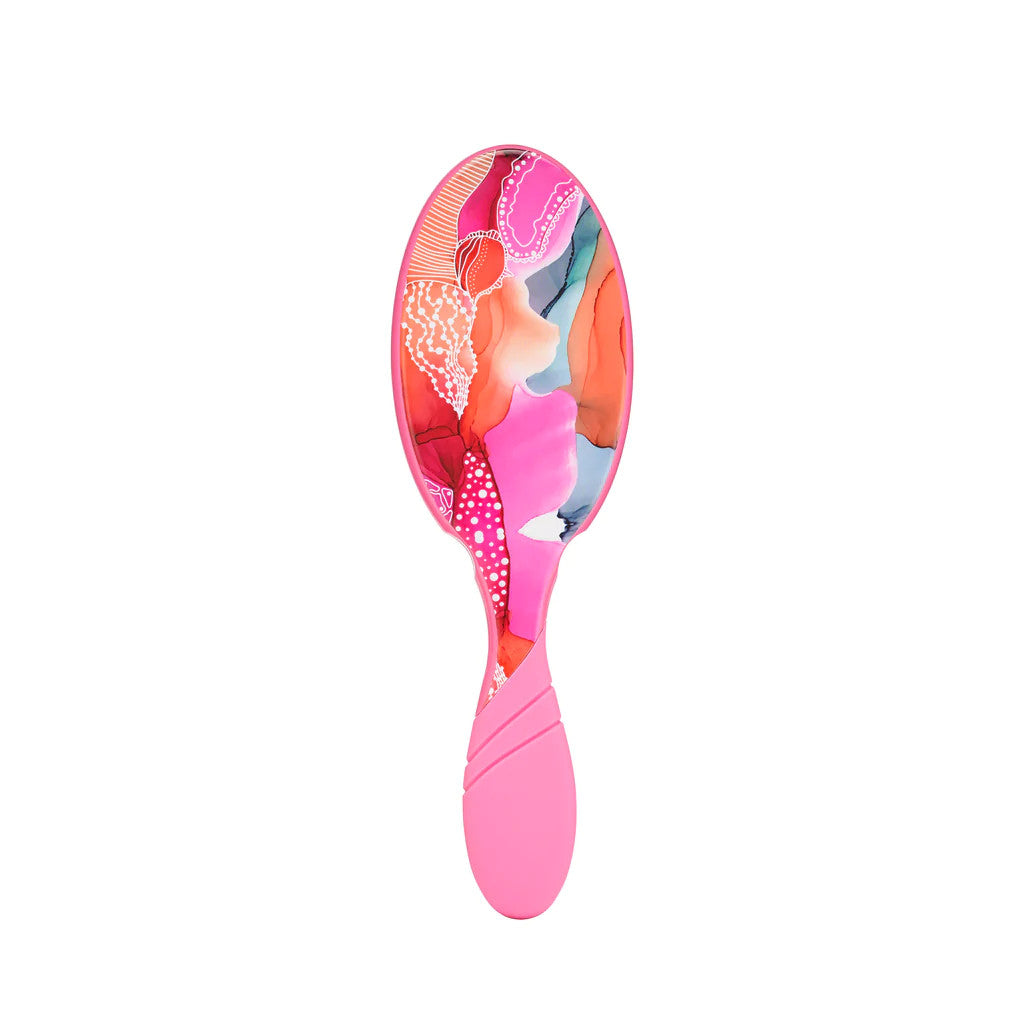 Wet Brush Detangler - Zen Garden Pink Hair Brush for Wet & Dry Hair
