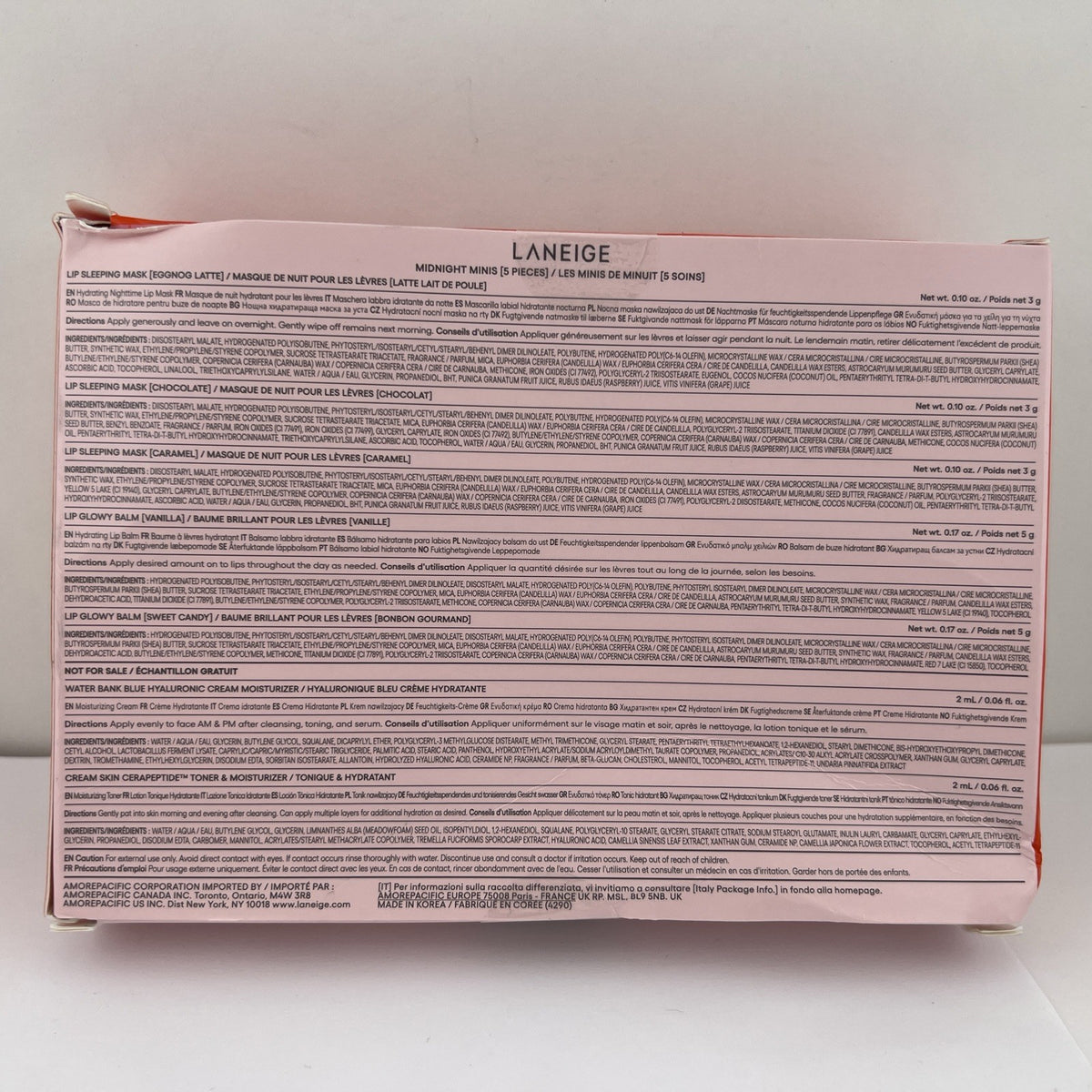 Laneige Midnight Minis Lip Sleeping Mask Gift Set - 5pc Lip Care Collection