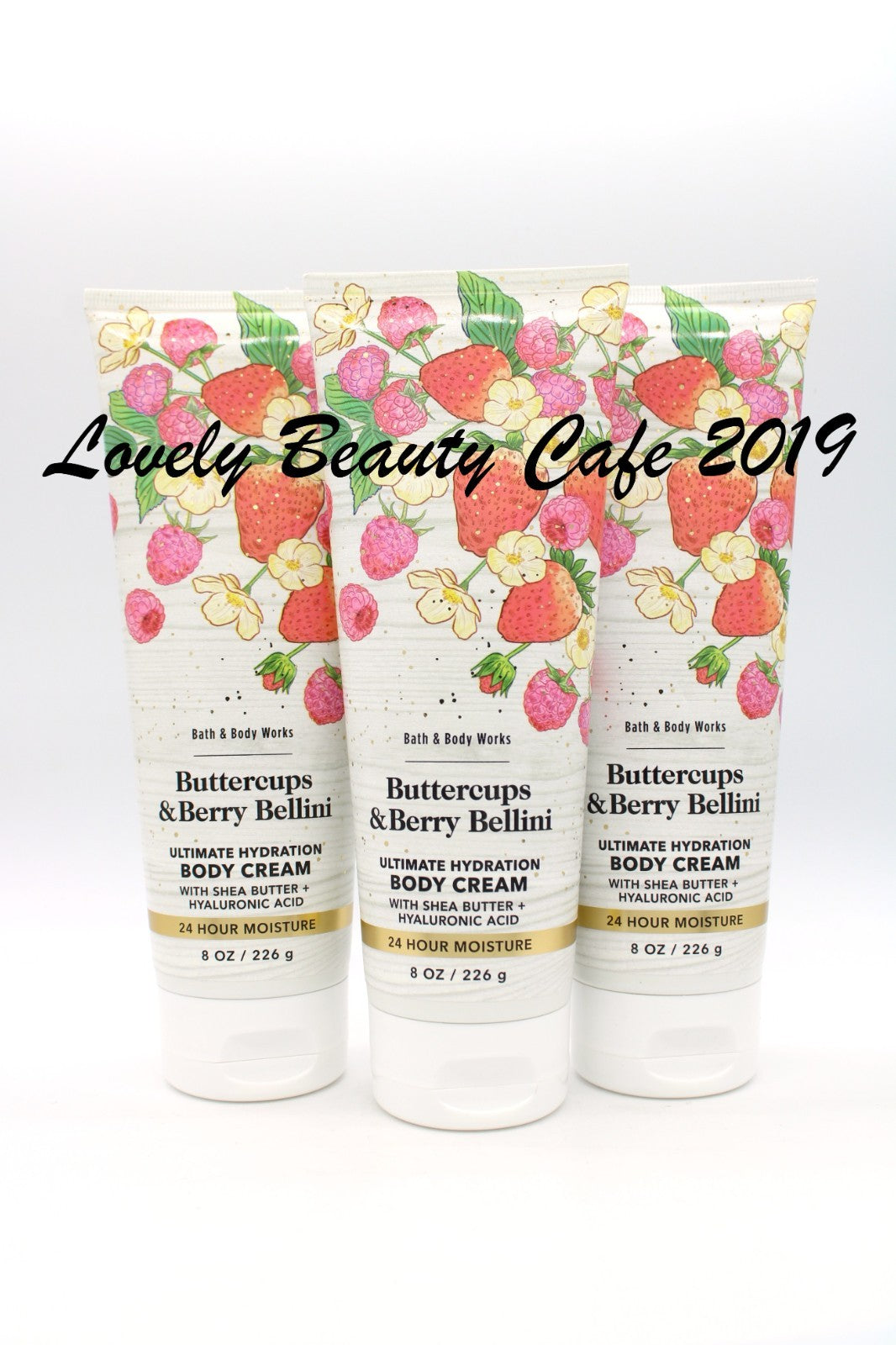 Buttercups & Berry Bellini Body Cream - 3 Pack, 8 oz Each