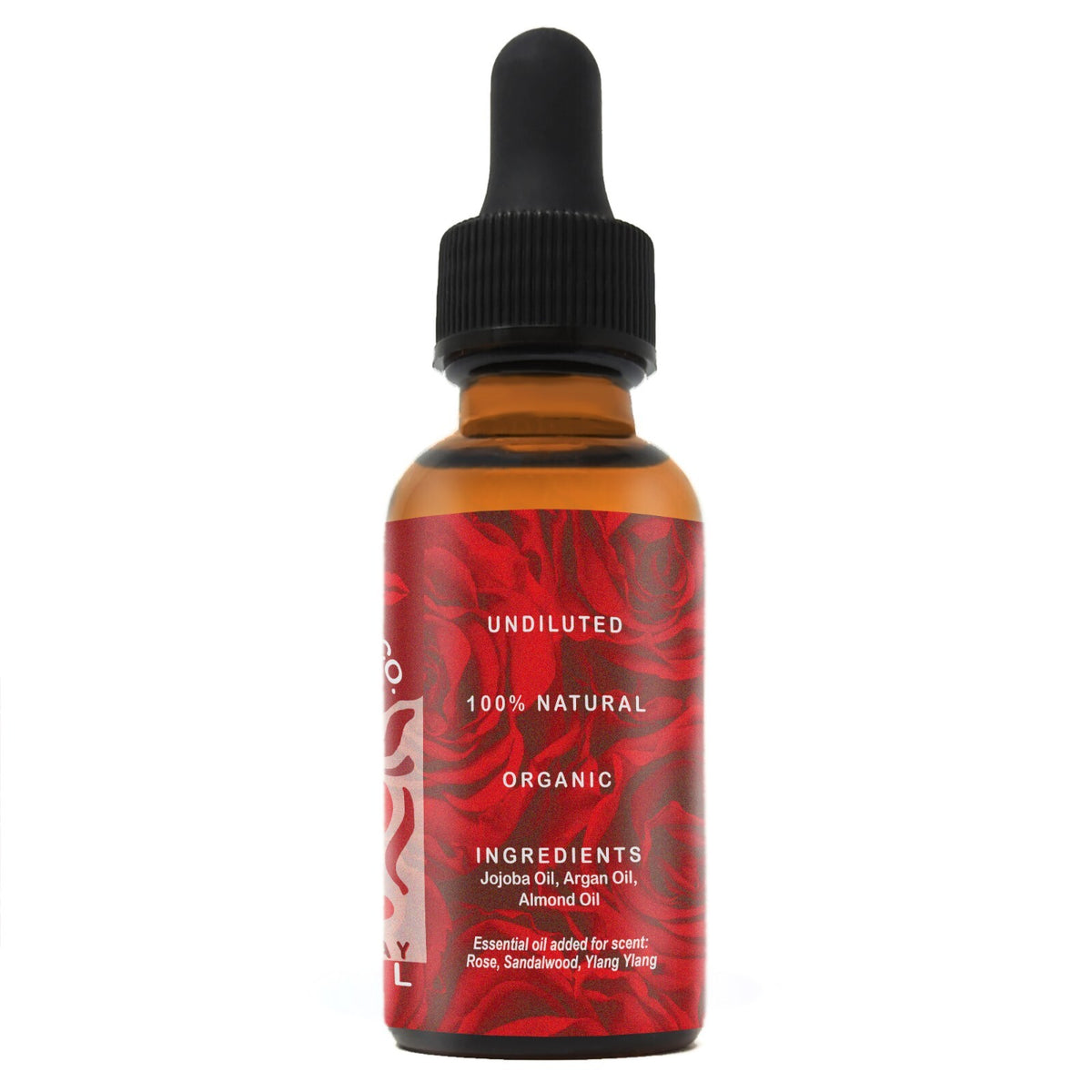 Valentine's Day Beard Oil with Rose Ylang Ylang & Sandalwood - Natural Grooming Oil